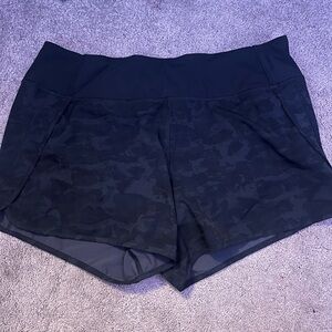Athleta Black Athletic Shorts Moisture-Wicking Performance